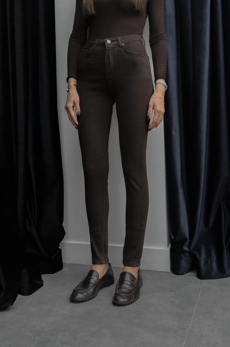 Kahverengi Skinny Jean