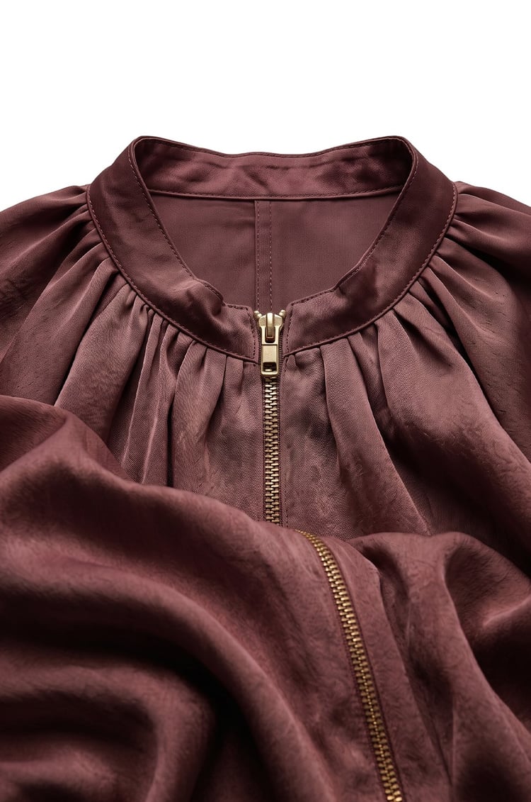 Acı Kahve Soho Bomber Ceket Pantolon Saten Takım