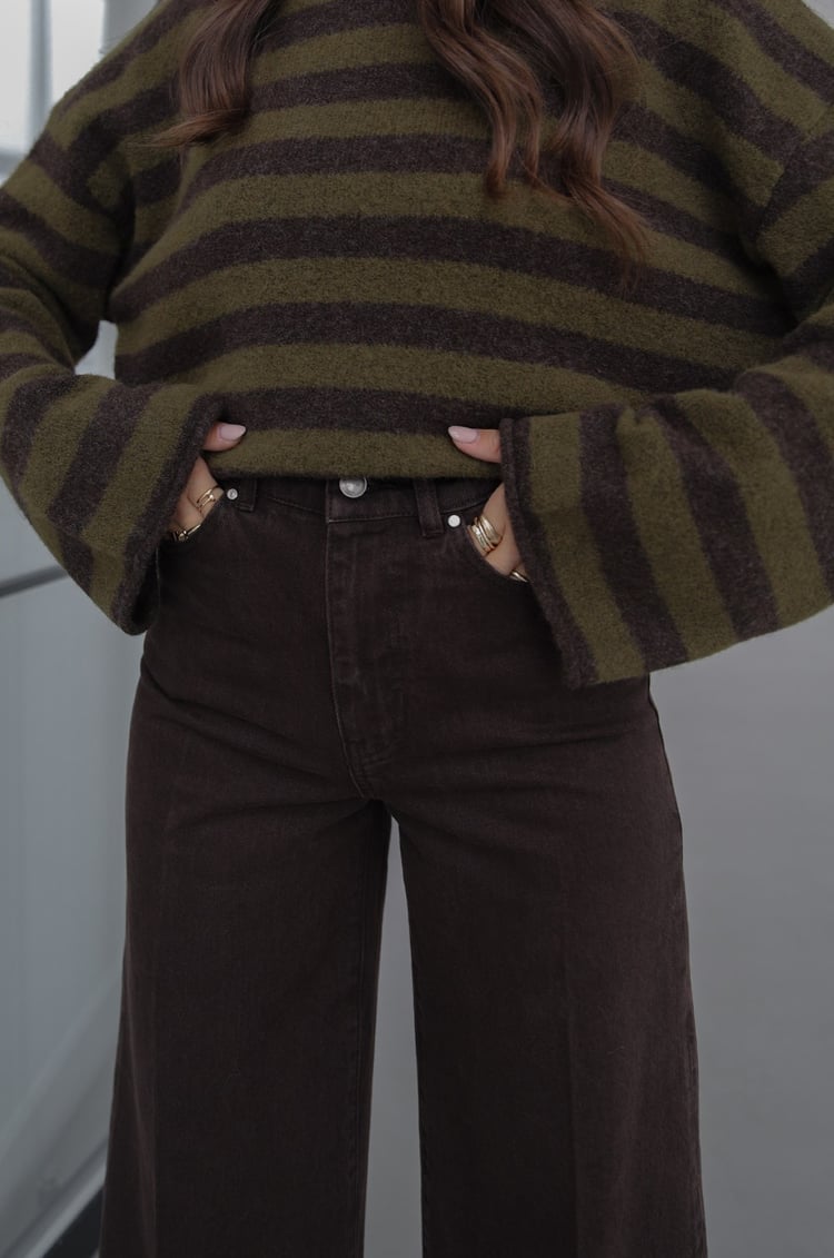 Kahverengi Zoya Wide Leg Jean