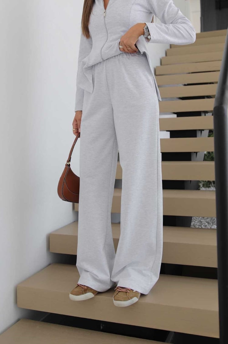 Karmelanj Mabel Volan Detaylı Sweatshirt Pantolon Takım