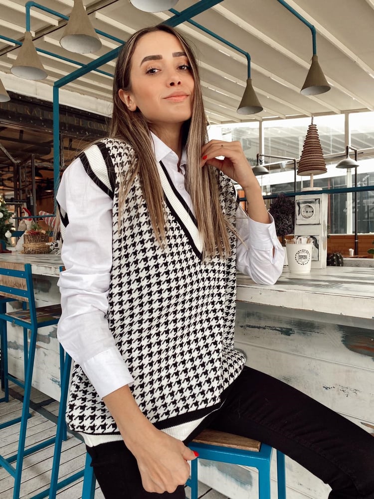 Kazayağı Desenli Süveter