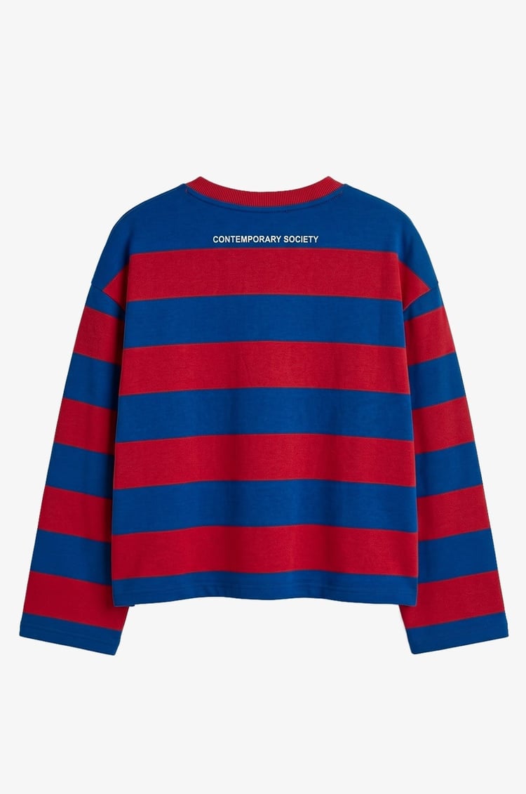Kırmızı New York City Baskılı Sweatshirt
