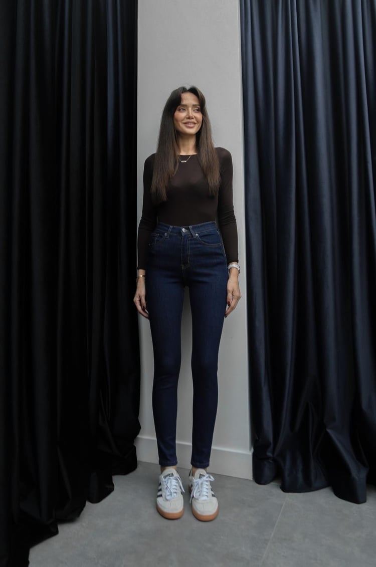 Koyu Lacivert Skinny Jean