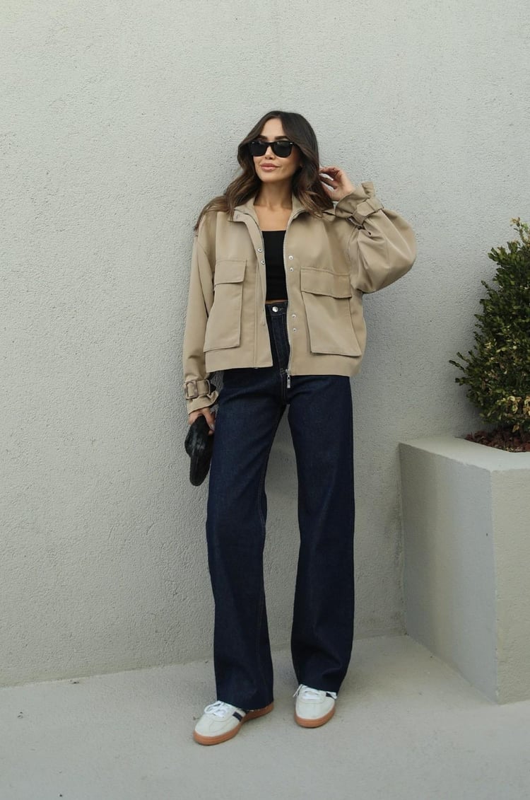 Koyu Lacivert Straight Jean