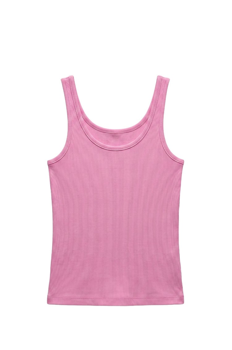 Koyu Pembe Oyuk Yaka Atlet