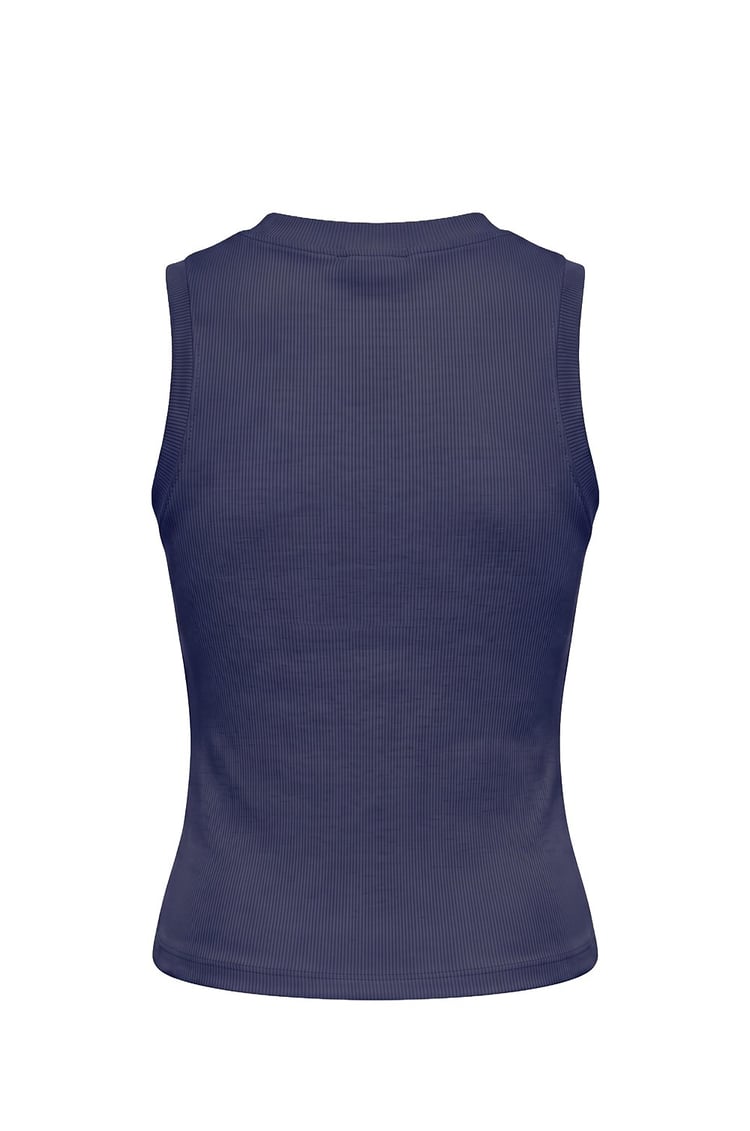Lacivert Halter Yaka Fitilli Atlet