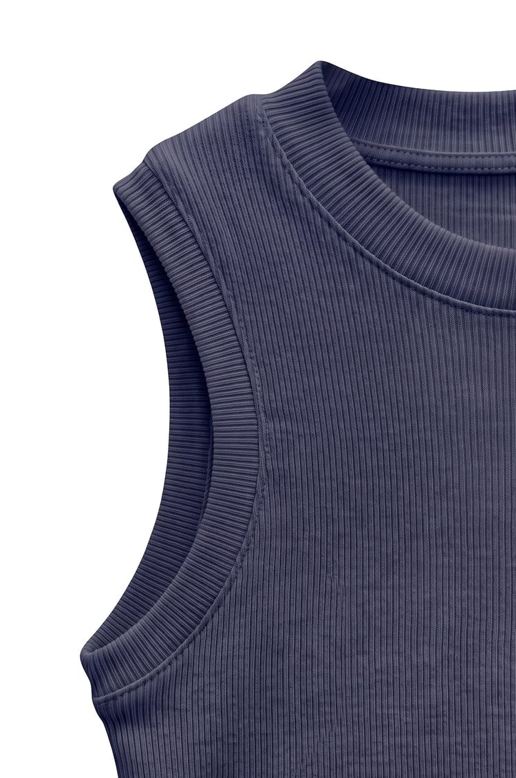Lacivert Halter Yaka Fitilli Atlet