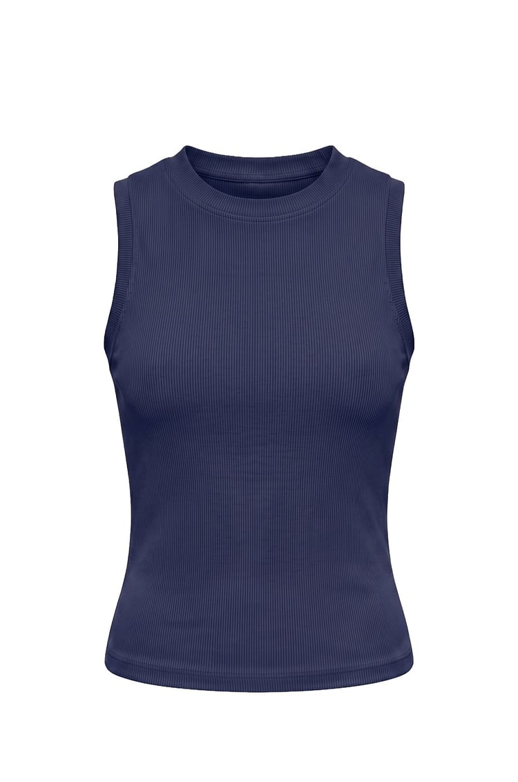 Lacivert Halter Yaka Fitilli Atlet
