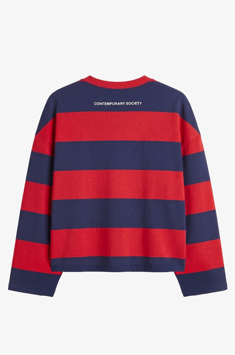 Lacivert New York City Baskılı Sweatshirt