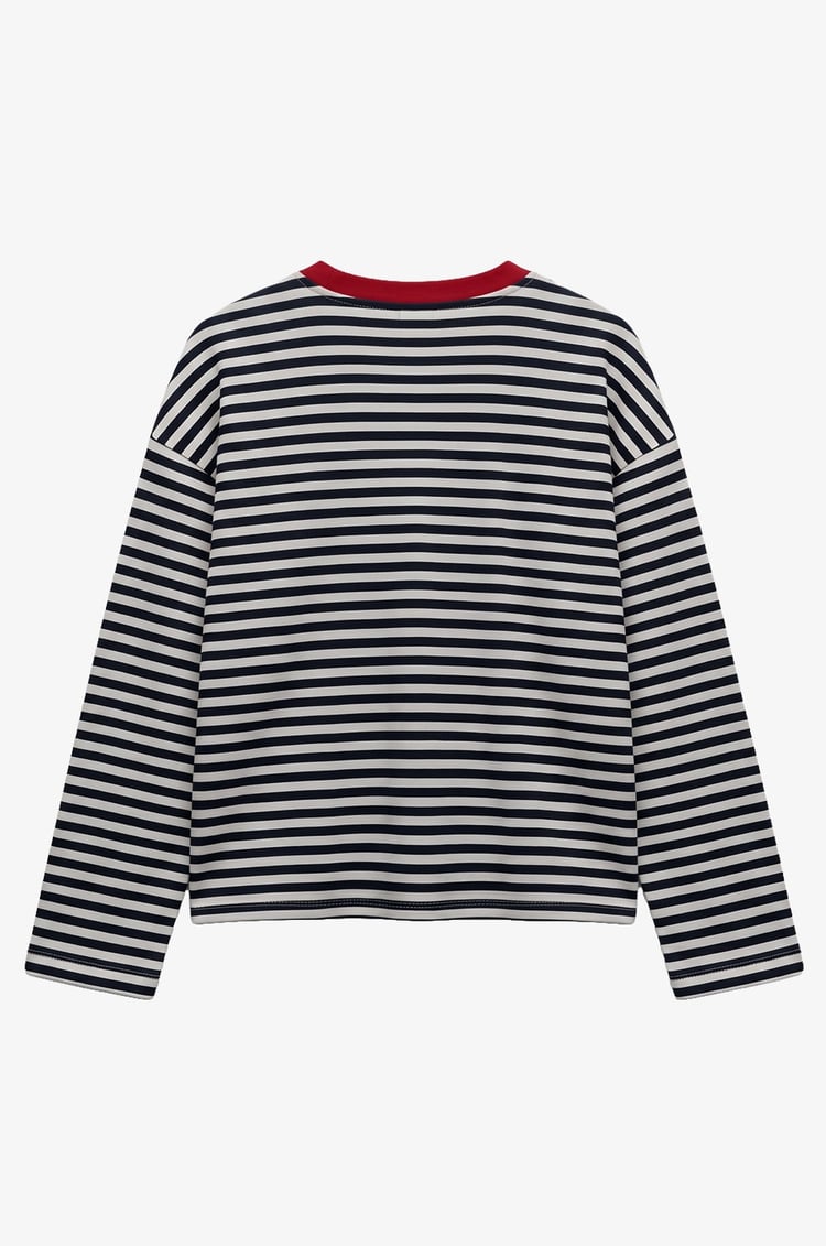 Lacivert Rule Breaker İşlemeli Sweatshirt