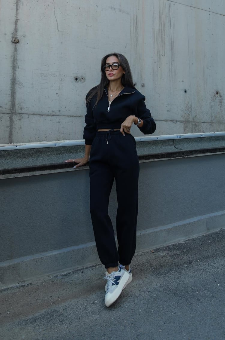 Lacivert Sharon Eşofman Takım