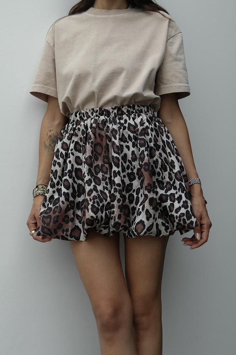 Leopar Mini Balon Etek