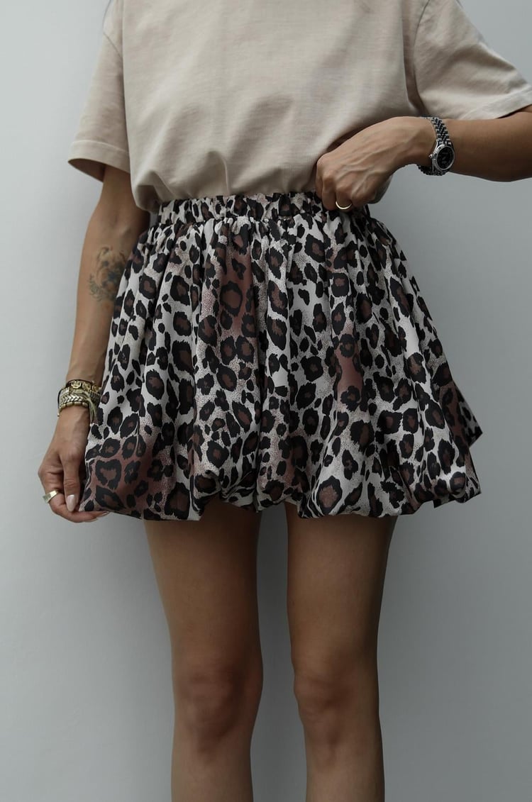 Leopar Mini Balon Etek