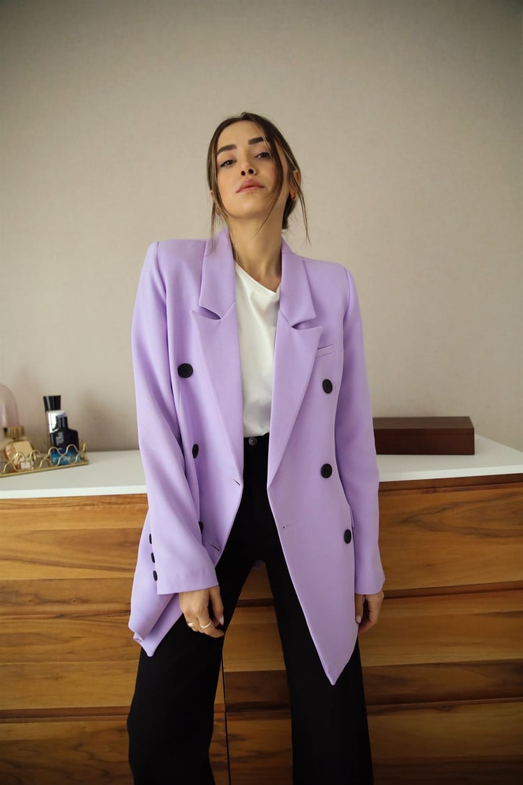 Lila Blazer Ceket