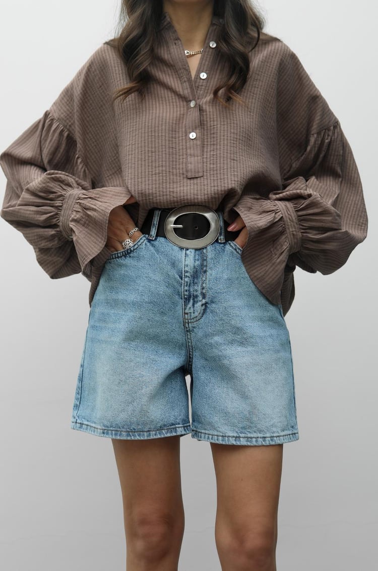 Mavi Basic Kot Şort