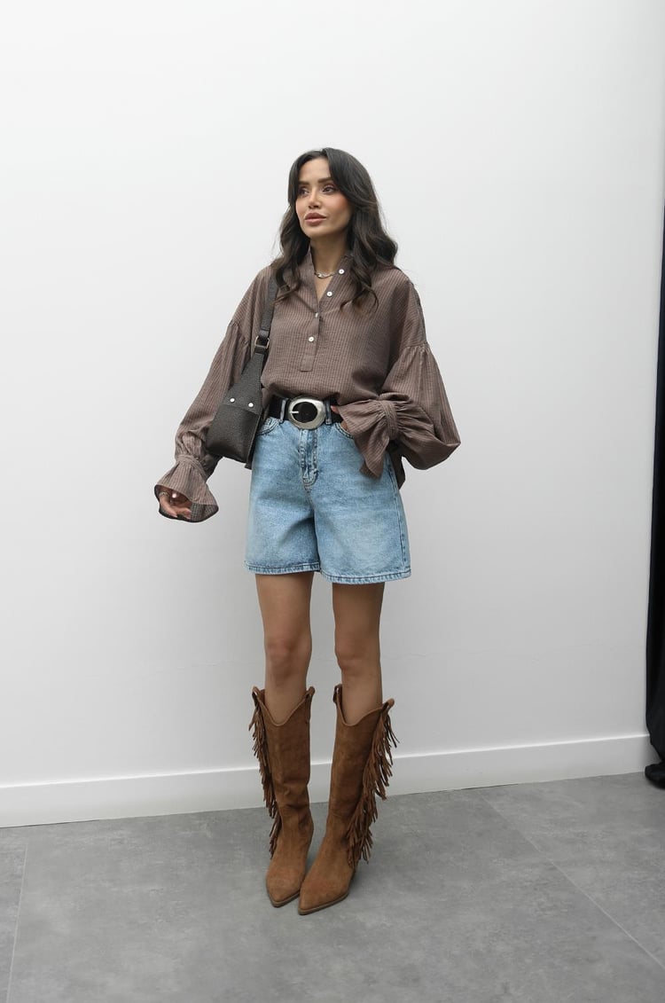 Mavi Basic Kot Şort