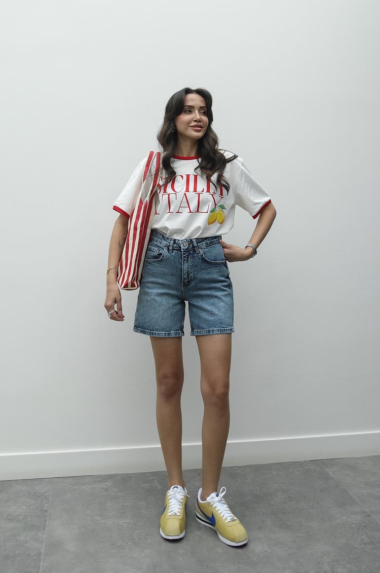 Mavi Fit Denim Şort