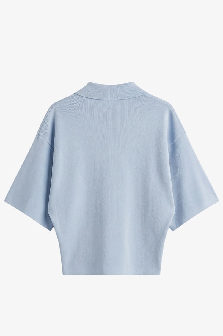 Mavi Loose Fit Polo Yaka Kazak