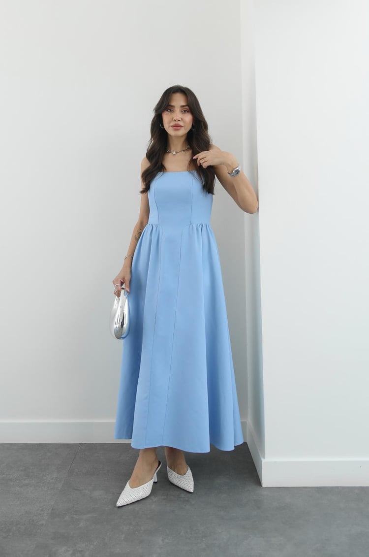 Mavi Miusa Midi Boy Elbise