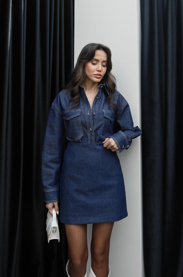 Mavi Ponzio Oversize Denim Gömlek