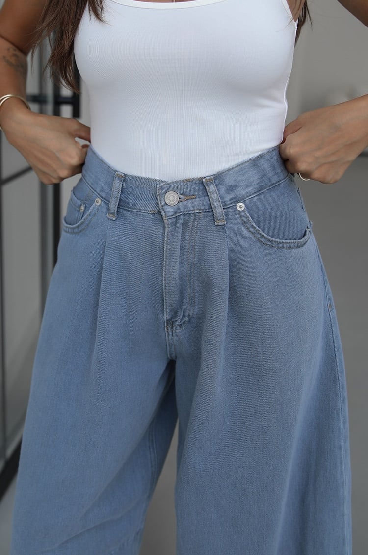 Mavi Street Yüksek Bel Balon Jean 