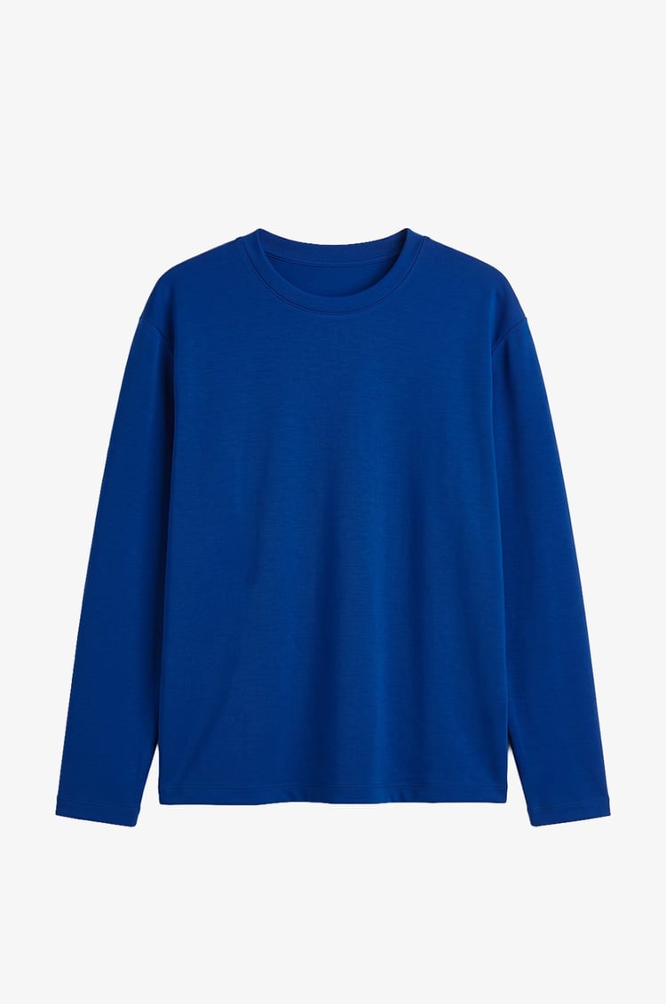Mavi Tinta Bisiklet Yaka İnce Sweatshirt