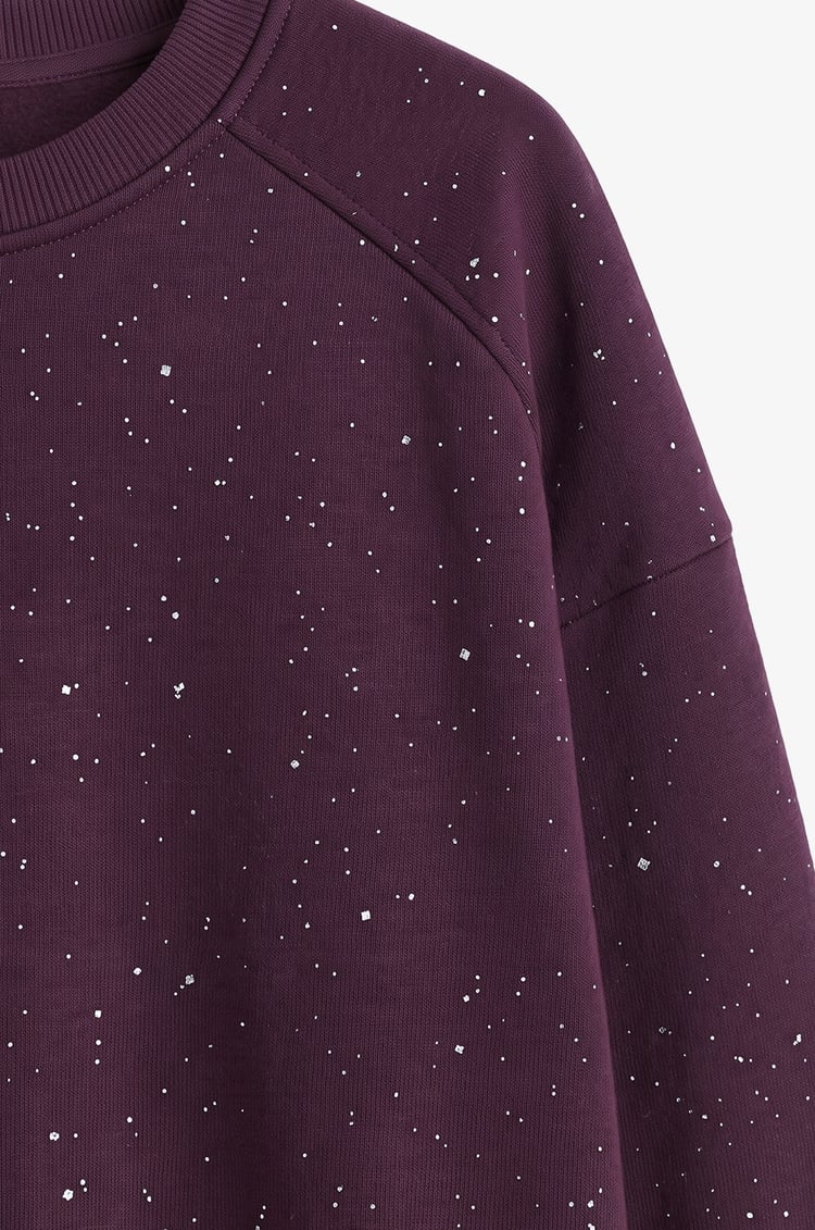 Mor Simli Sweatshirt