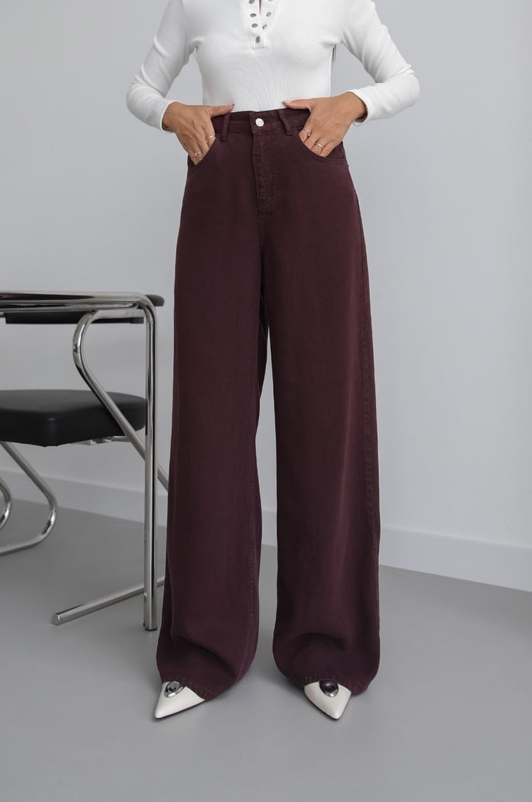 Mürdüm Lowell Wide Leg Jean
