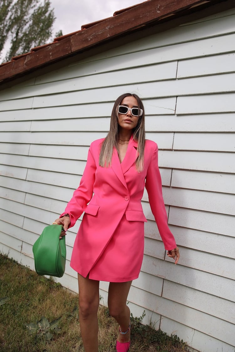 Pembe Blazer Tulum