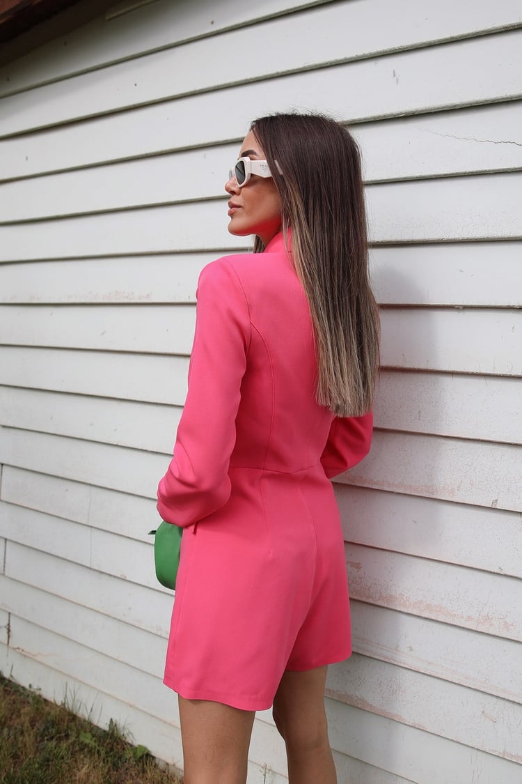 Pembe Blazer Tulum