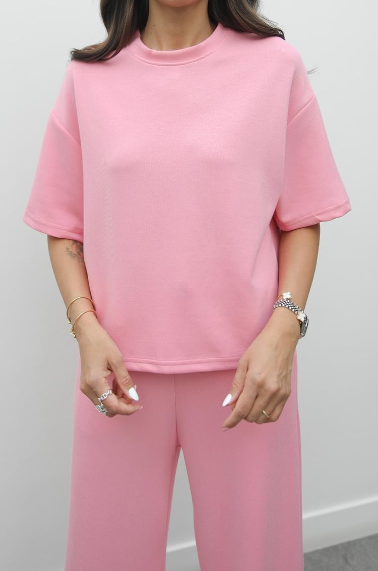 Pembe Darcy Modal Eşofman Takım