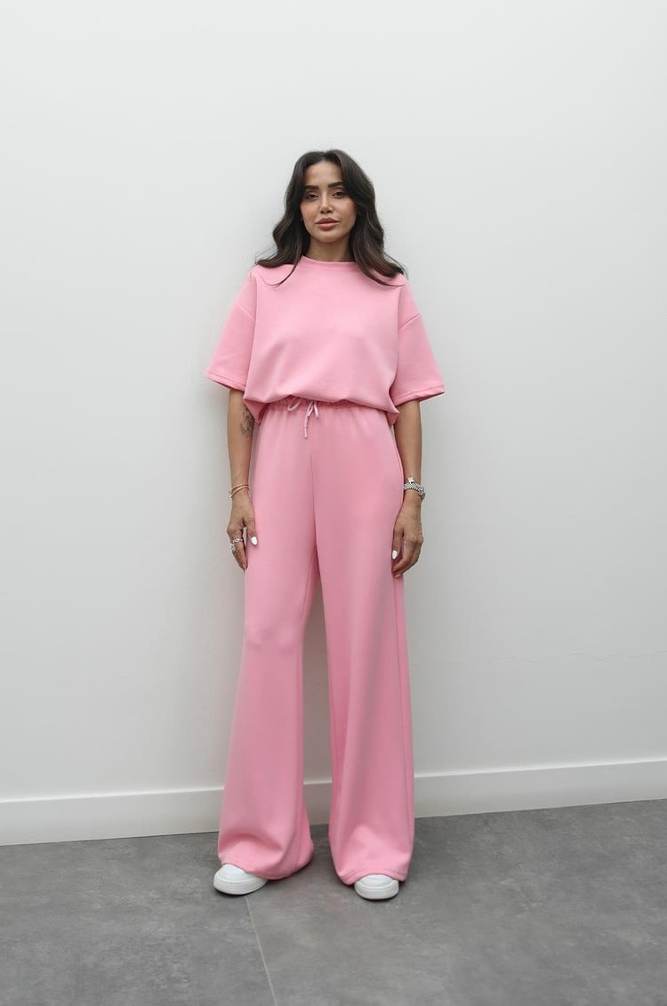 Pembe Darcy Modal Eşofman Takım
