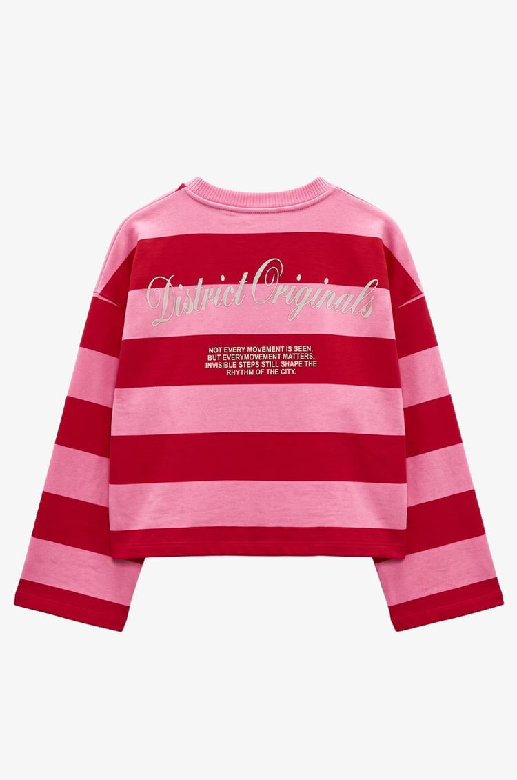 Pembe District Orginals Baskılı Sweatshirt