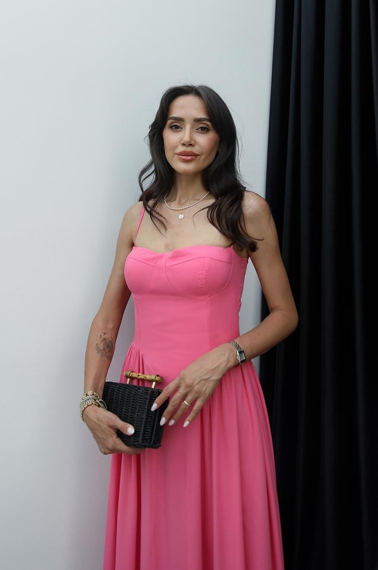 Pembe Kenza İp Askılı Elbise
