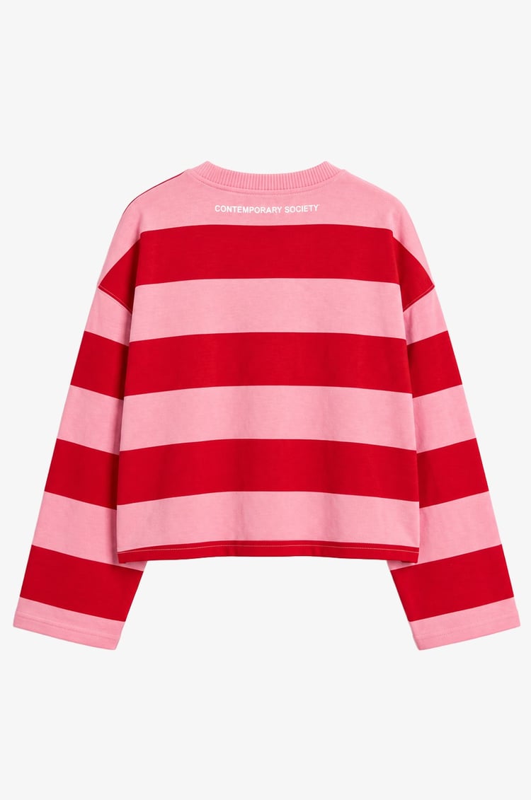 Pembe New York City Baskılı Sweatshirt