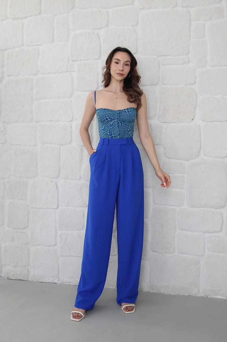 Saks Mavisi Palazzo Pantolon