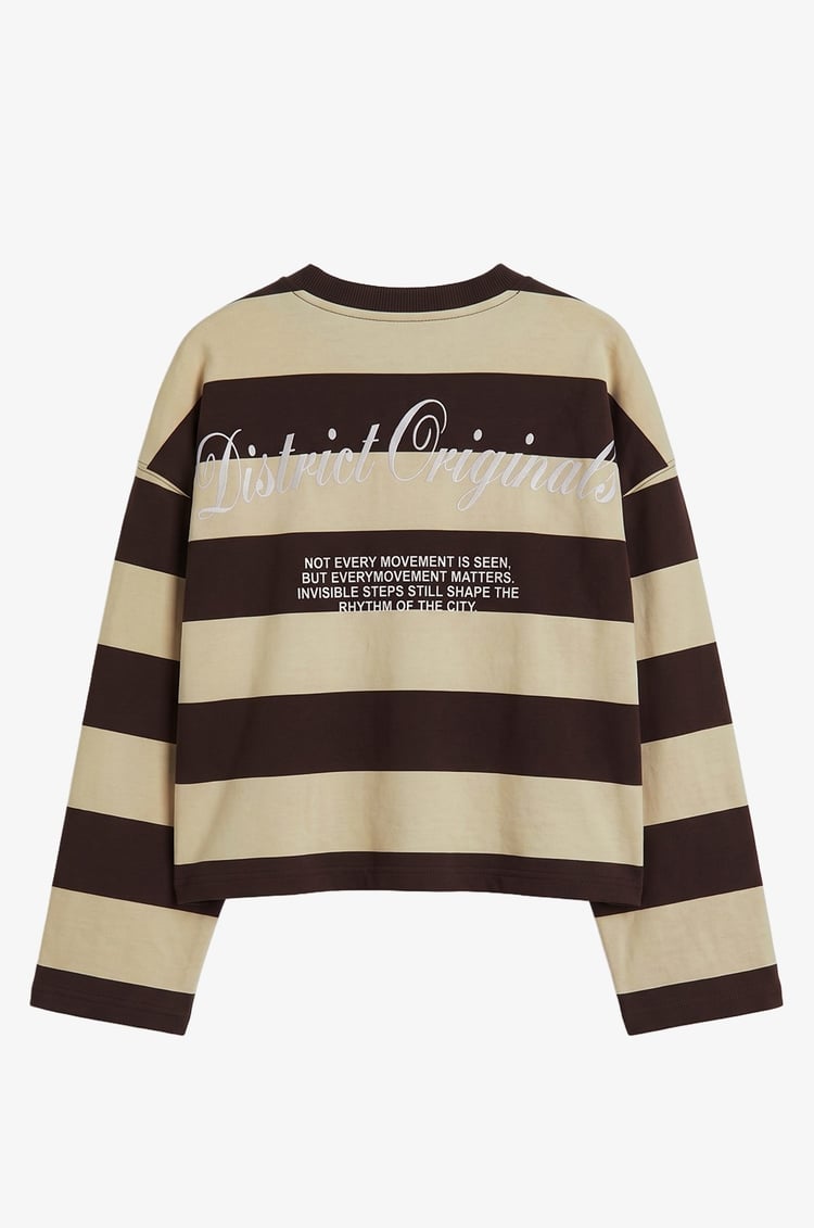 Sarı District Originals Baskılı Sweatshirt