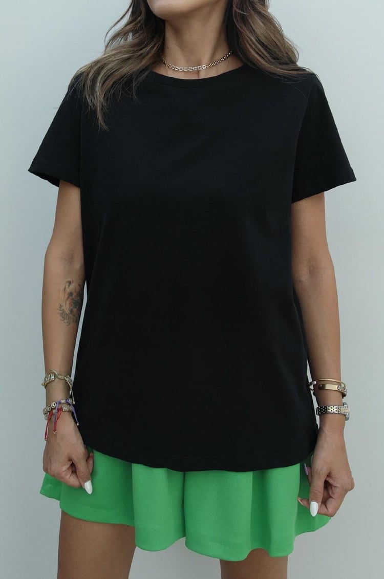 Siyah Amara Basic Tişört