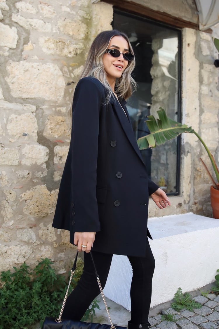 Siyah Blazer Ceket