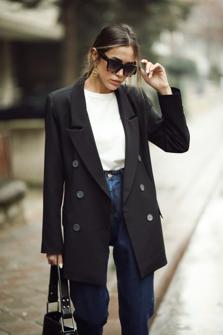 Siyah Blazer Ceket