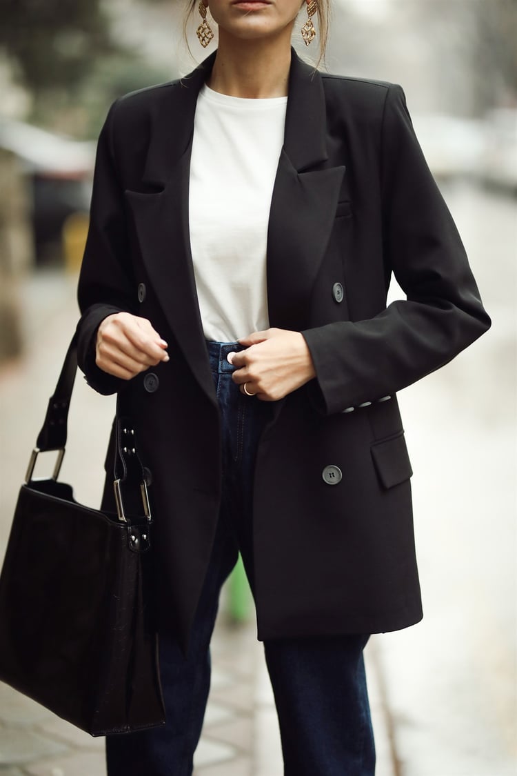 Siyah Blazer Ceket