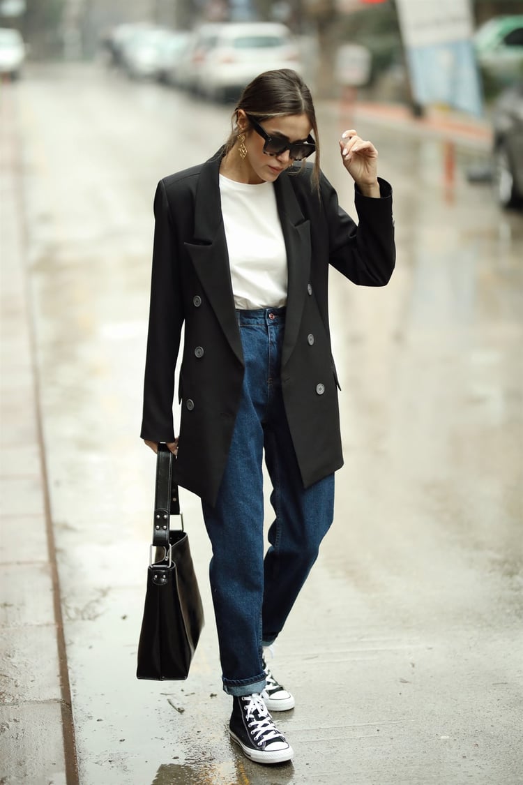 Siyah Blazer Ceket