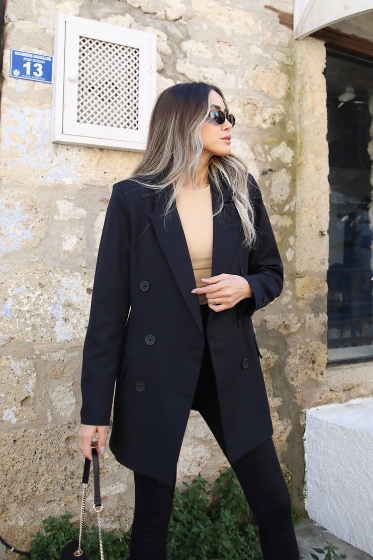 Siyah Blazer Ceket