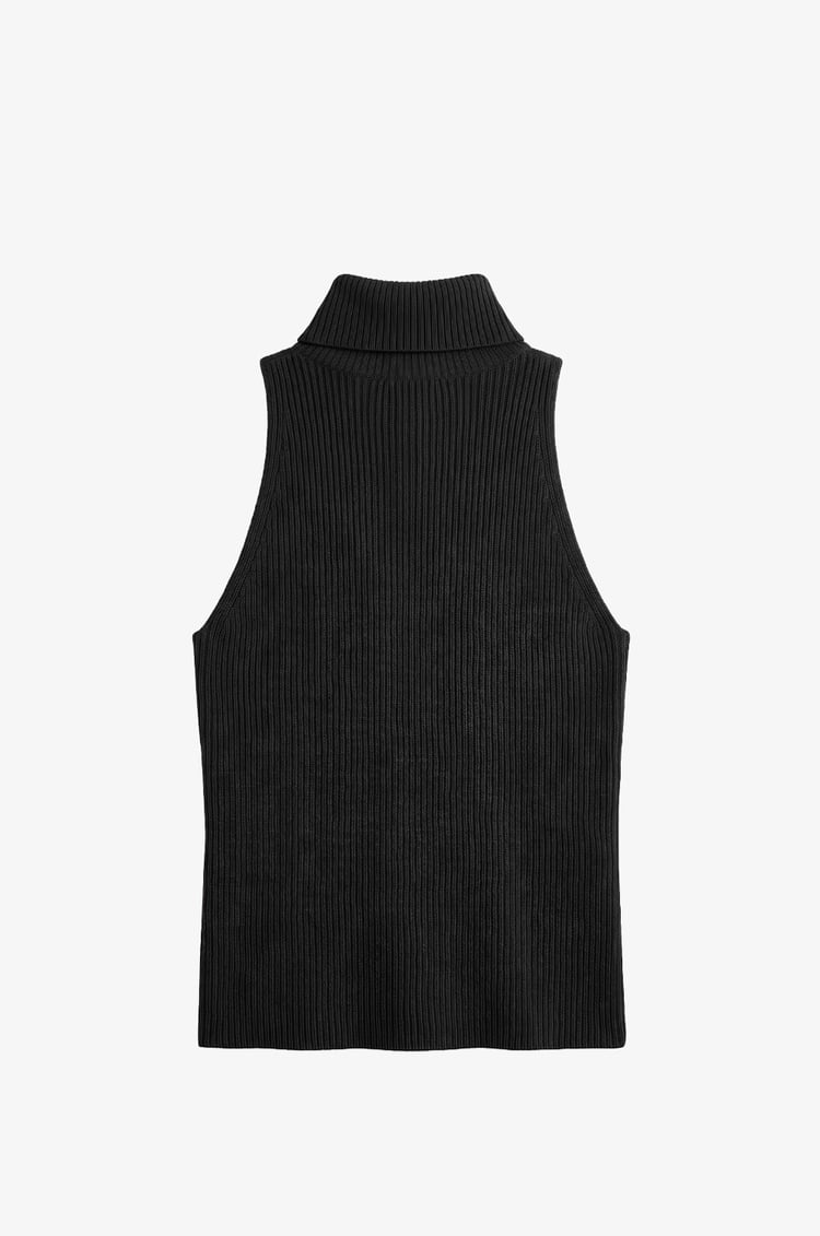 Siyah Boğazlı Bluz Bolero Triko Takım