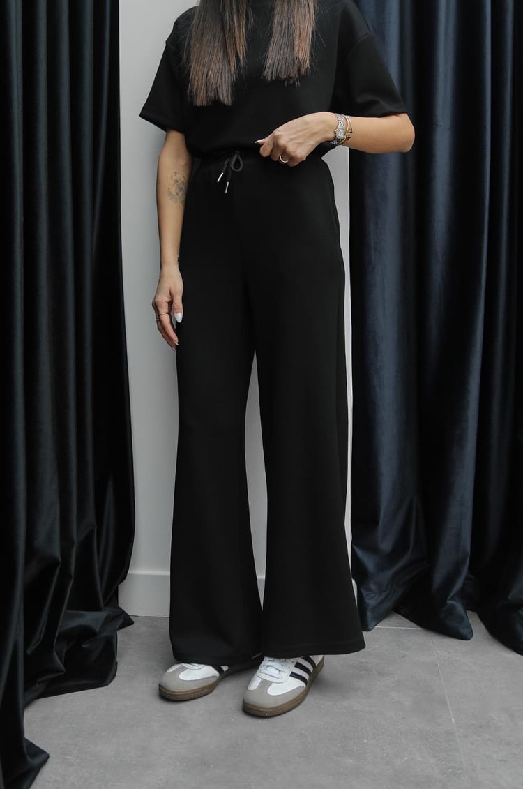 Siyah Darcy Modal Eşofman Takım