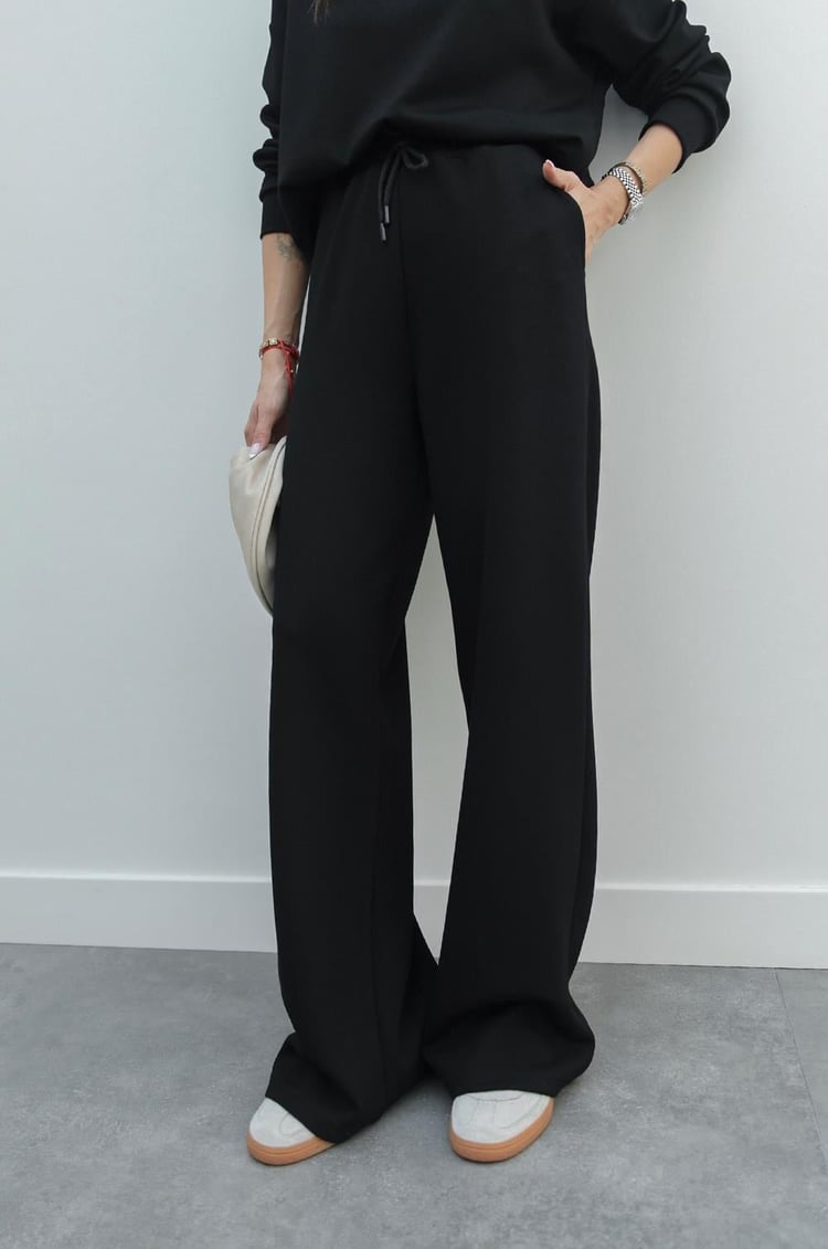 Siyah Esmee Modal Sweatshirt Pantolon Takım