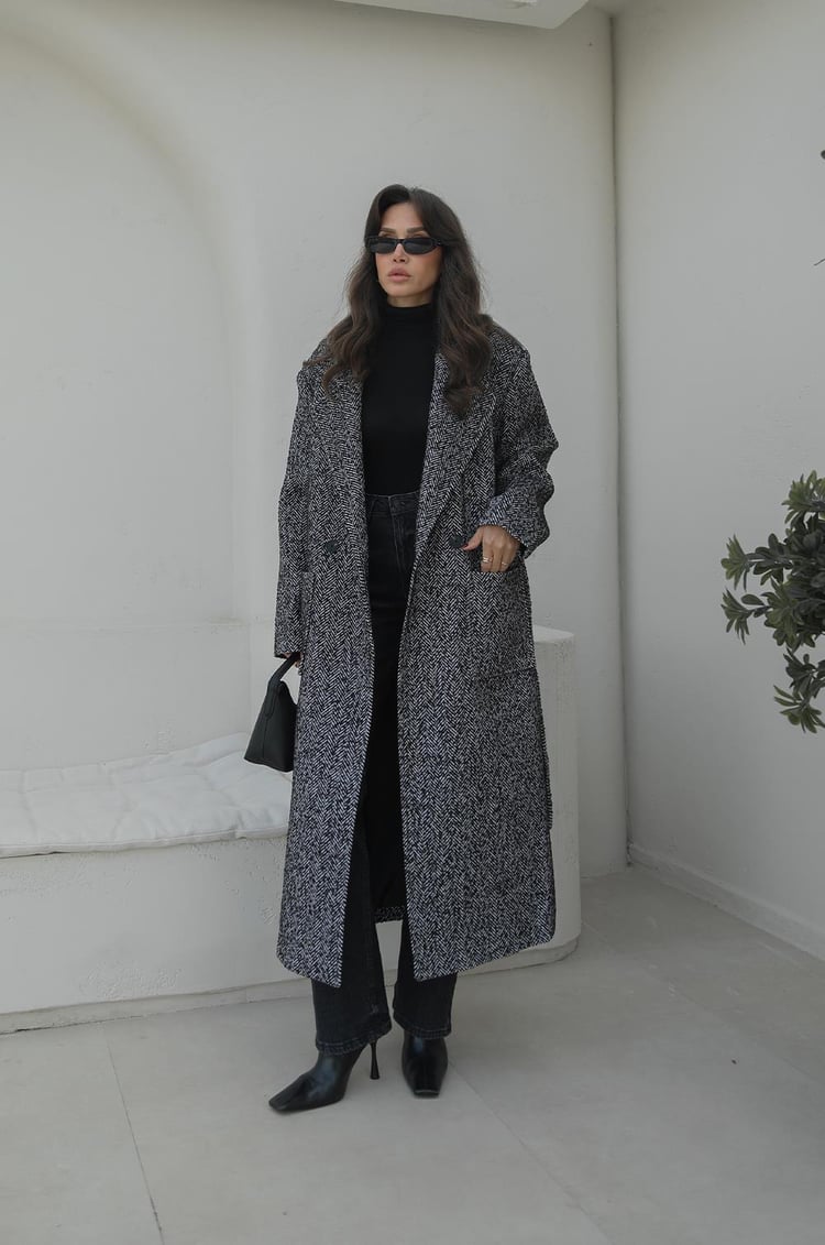 Siyah Exter Balıksırtı Kuşaklı Kaban