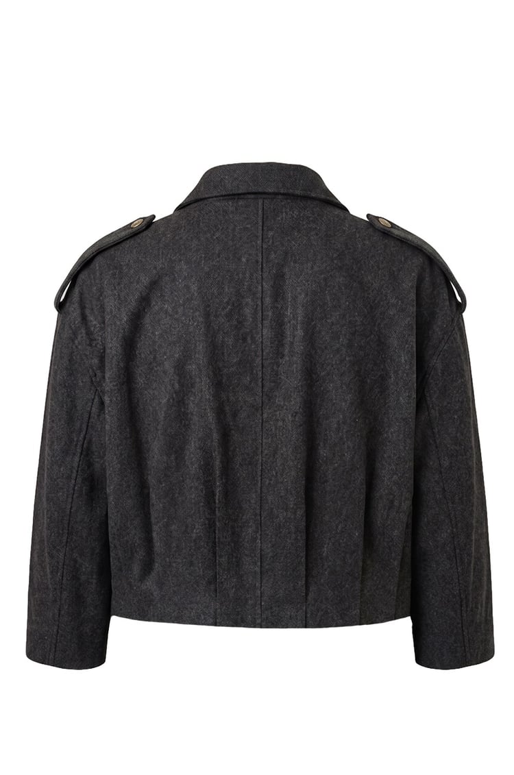 Siyah Oversize Bomber Ceket