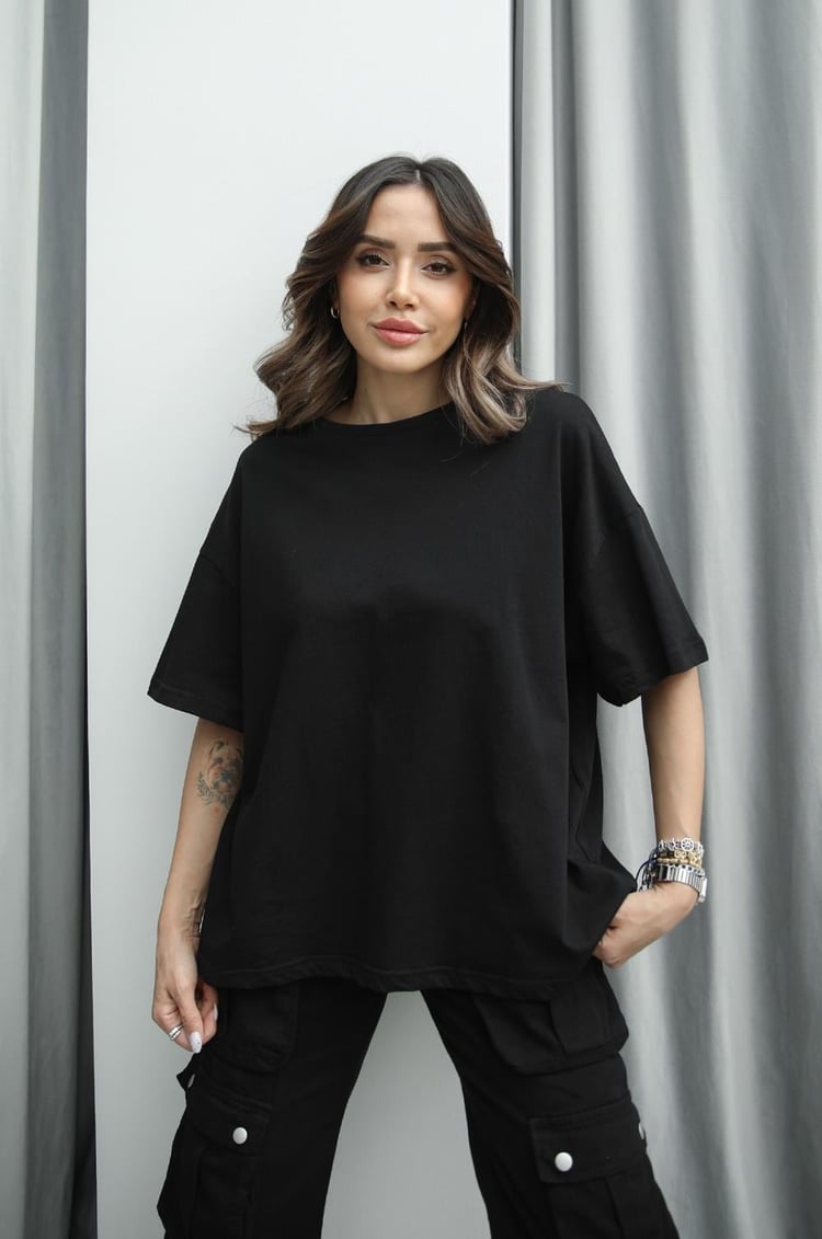 Siyah Oversize Tişört