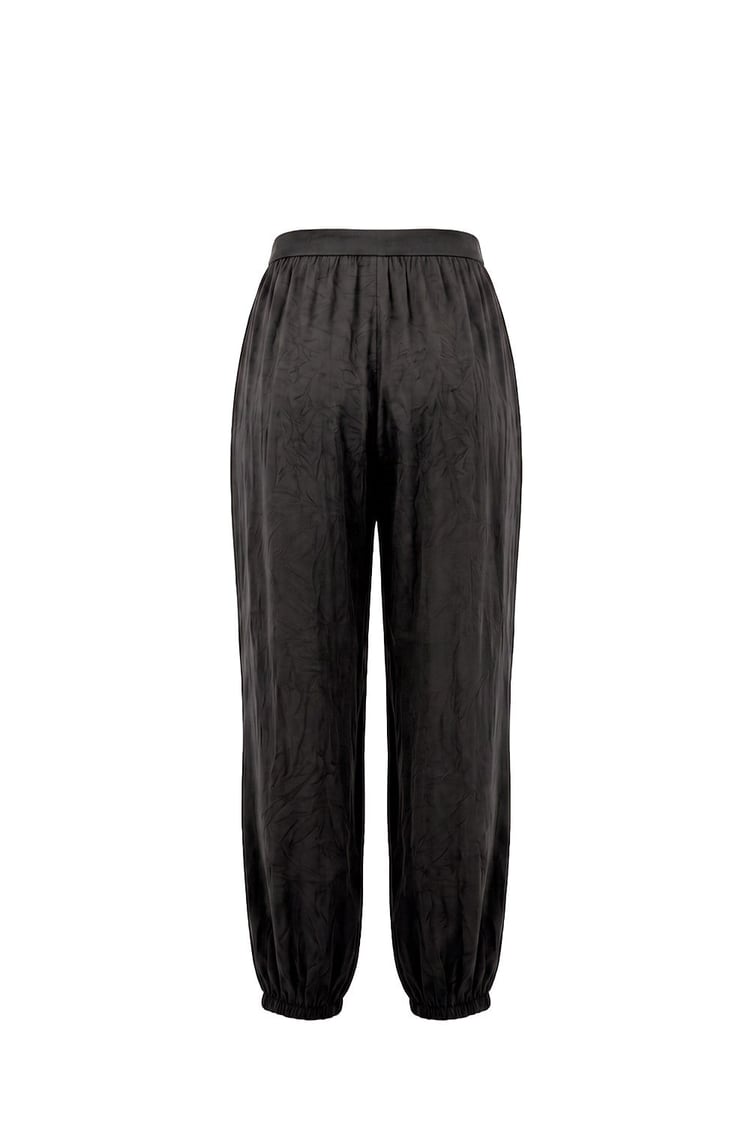Siyah Soho Bomber Ceket Pantolon Saten Takım